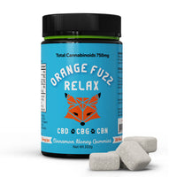Thumbnail for Orange Fuzz RELAX Cinnamon Honey Gummies - 750MG - 30ct